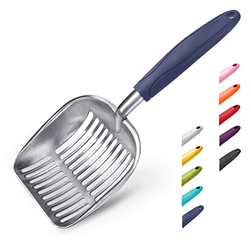 WePet Katzenstreu Scoop, Aluminiumlegierung Sieb, Kitty-Metallschaufel, tiefer Schaufel, Langer Griff, Kotsieb, Poop Sieben, Kätzchen Pooper Heber, langlebig WePet Katzenstreu Scoop, Aluminiumlegierung Sieb, Kitty-Metallschaufel, tiefer Schaufel, Langer Griff, Kotsieb, Poop Sieben, Kätzchen Pooper Heber, langlebig von WePet