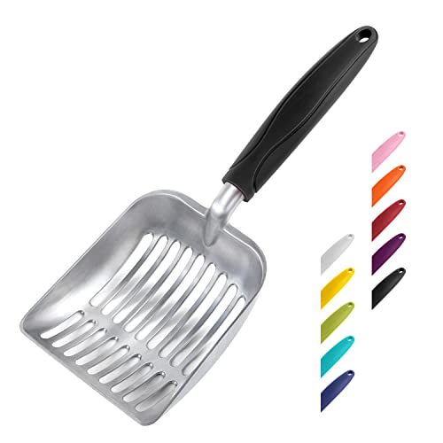 WePet Katzenstreuschaufel, Aluminium-Legierung, Sieb für Katzen, Metallschaufel, Tiefe Schaufel, Langer Griff, Kotsieben, Kätzchenheber, langlebig, robust, flaches Aluminium mit blauem Griff, klein WePet Katzenstreuschaufel, Aluminium-Legierung, Sieb für Katzen, Metallschaufel, Tiefe Schaufel, Langer Griff, Kotsieben, Kätzchenheber, langlebig, robust, flaches Aluminium mit blauem Griff, klein von WePet