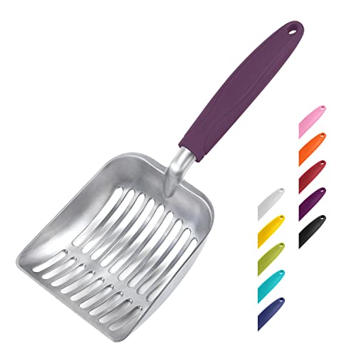 WePet Katzenstreuschaufel, Aluminium-Legierung, Sieb für Katzen, Metallschaufel, Tiefe Schaufel, Langer Griff, Kotsieben, Kätzchenheber, langlebig, robust, flaches Aluminium mit blauem Griff, klein WePet Katzenstreuschaufel, Aluminium-Legierung, Sieb für Katzen, Metallschaufel, Tiefe Schaufel, Langer Griff, Kotsieben, Kätzchenheber, langlebig, robust, flaches Aluminium mit blauem Griff, klein von WePet