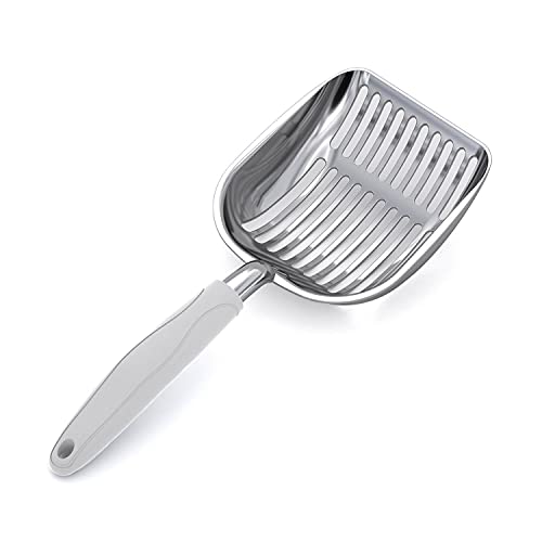 WePet Katzenstreuschaufel, Sieb aus Aluminiumlegierung, Kätzchen-Metallschaufel, tiefe Schaufel, langer Griff, Kotsieb, Kätzchen-Kot-Heber, langlebig, strapazierfähig, für Katzentoilette WePet Katzenstreuschaufel, Sieb aus Aluminiumlegierung, Kätzchen-Metallschaufel, tiefe Schaufel, langer Griff, Kotsieb, Kätzchen-Kot-Heber, langlebig, strapazierfähig, für Katzentoilette von WePet