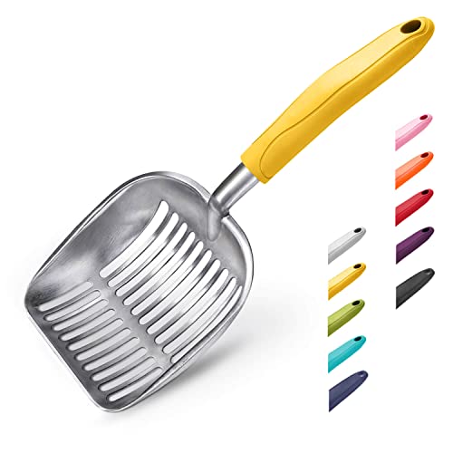 WePet Katzenstreuschaufel, Sieb aus Aluminiumlegierung, Kitty-Metallschaufel, Tiefe Schaufel, Langer Griff, Kotsieb, Kätzchenkot-Heber, langlebig, robust, für Katzentoilette WePet Katzenstreuschaufel, Sieb aus Aluminiumlegierung, Kitty-Metallschaufel, Tiefe Schaufel, Langer Griff, Kotsieb, Kätzchenkot-Heber, langlebig, robust, für Katzentoilette von WePet