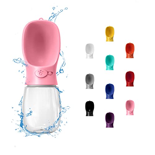 WePet Tragbare Hunde-Wasserflasche, 350 ml, Auslaufsicherer Trinknapf für Hunde – Praktisch für Spaziergänge, Wandern & Reisen – Aus lebensmittelechtem Kunststoff von WePet