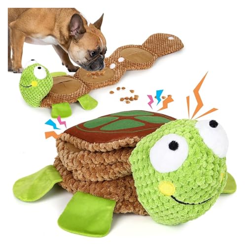 Interaktives Quietschspielzeug für Hunde, langlebiges Plüsch-Trainingsspielzeug mit langsamer Fütterung, anreicherndes Leckerli-Spender-Quietsch-Knister-Schnüffel-Hundespielzeug für große, mittelgroße Interaktives Quietschspielzeug für Hunde, langlebiges Plüsch-Trainingsspielzeug mit langsamer Fütterung, anreicherndes Leckerli-Spender-Quietsch-Knister-Schnüffel-Hundespielzeug für große, mittelgroße von Weairotp