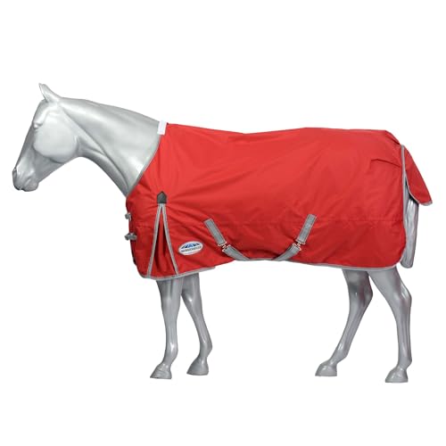 WeatherBeeta ComFiTec Classic Standard Neck Lite Plus, Rot/Silber/Marineblau, 144,8 cm von Weatherbeeta
