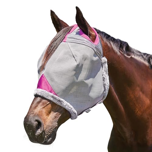 WeatherBeeta ComFiTec Deluxe strapazierfähige Netzmaske, grau/lila, kleines Pony von Weatherbeeta