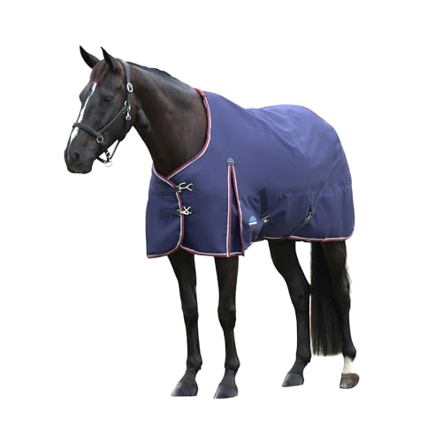 WeatherBeeta ComFiTec Essential Turnout, 220 g, Marineblau/Burgunderrot, 175,3 cm von Weatherbeeta
