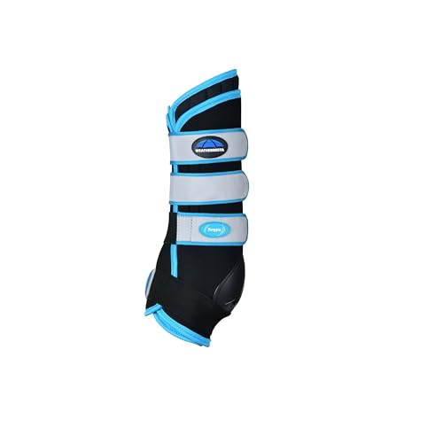 WeatherBeeta Therapy-Tec Stabile Stiefelbandagen, Schwarz/Blau, Größe S von Weatherbeeta