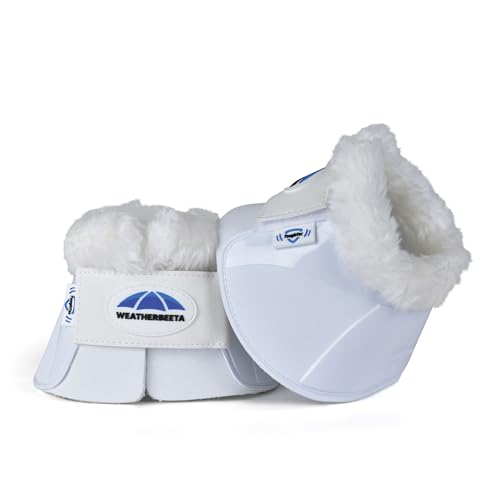 WeatherBeeta Tough-Tec Impact Glockengamaschen mit Fleece-Besatz, Weiß/Weiß, Größe L von Weatherbeeta