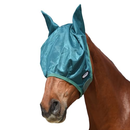 Weatherbeeta 2024 Grün - Tec Airflow Mesh Fly Maske 1024928 - Dragonfly Blau/Bottle Green von Weatherbeeta
