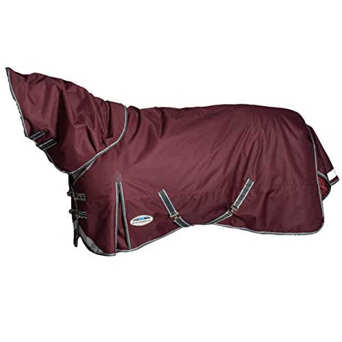 Weatherbeeta Comfitec Plus Dynamic II Detach-A-Neck Lite 0g - Maroon/Grey/White, Größe:85 von Weatherbeeta