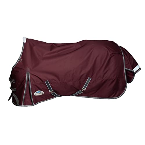 Weatherbeeta Comfitec Plus Dynamic II Standard Medium/Lite 100g - Maroon/Grey/White, Größe:75 von Weatherbeeta