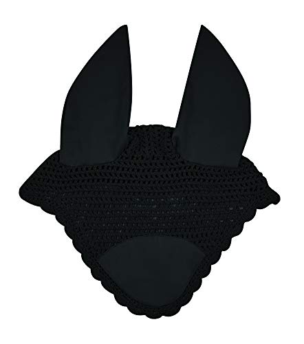Weatherbeeta Full Size Prime Ear Bonnet Fly Veil One Size Black von Weatherbeeta