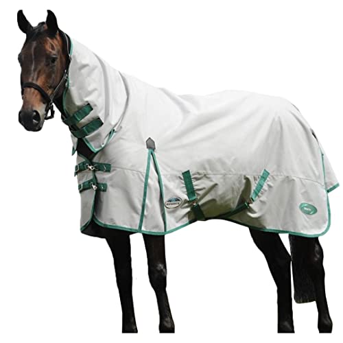 Weatherbeeta Green-Tec 900D Combo Neck Lite Plus 50g - Light Grey/Bottle Green, Größe:160 Weatherbeeta Green-Tec 900D Combo Neck Lite Plus 50g - Light Grey/Bottle Green, Größe:160 von Weatherbeeta