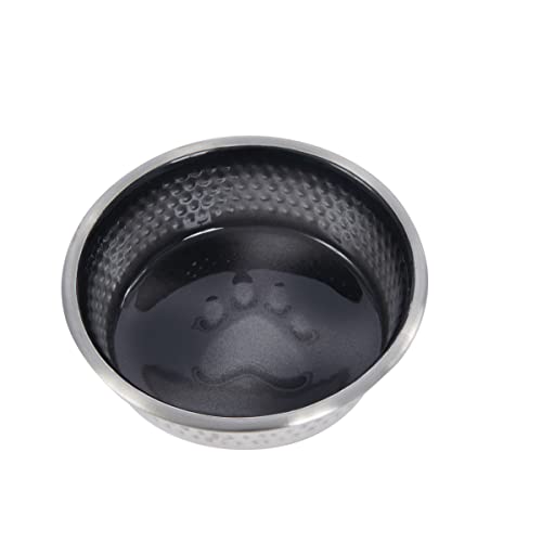 Weatherbeeta Non-Slip Stainless Steel Shade Dog Bowl 13cm Black von Weatherbeeta