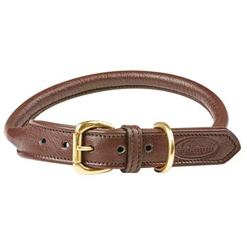 Weatherbeeta Rolled Leather Dog Collar Large Brown Weatherbeeta Rolled Leather Dog Collar Large Brown von Weatherbeeta