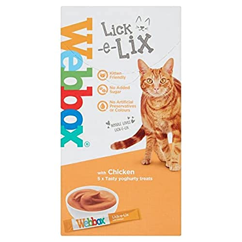 Webbox 5 Lick-E-Lix Hühner-Leckerlis für Katzen, 15 g Webbox 5 Lick-E-Lix Hühner-Leckerlis für Katzen, 15 g von Webbox