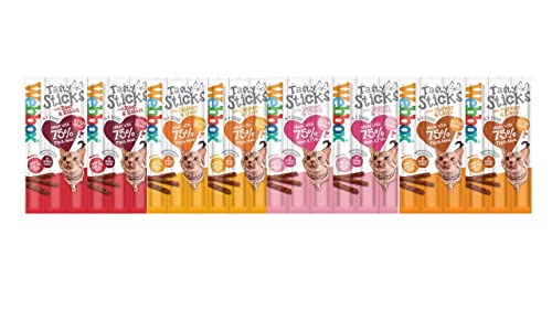 Webbox Katzen Delight Lecker Sticks Kauknochen Leckerli Sortimentpackung 4 X 6 (24 Sticks) von Webbox