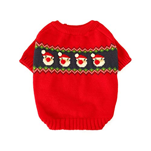 Webuyii Hunde-Pullover für Weihnachten, Weihnachtsmann, Urlaub, Größe M von Webuyii