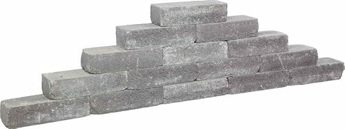 Weco Naturstein Pilestone Coal Trockenmauer Anthrazit 40 x 15 x 10 cm H-L-Rosenburg/Natursteine-Rosenburg.de von Weco Naturstein