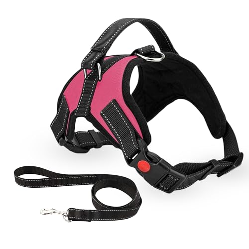 WedDecor Reflektierendes, verstellbares Hundegeschirr, kein Ziehen, atmungsaktiv, kein Würgen, Design für Komfort und einfache Kontrolle, Griff für Outdoor-Training und Spazierengehen, Hundegeschirr, WedDecor Reflektierendes, verstellbares Hundegeschirr, kein Ziehen, atmungsaktiv, kein Würgen, Design für Komfort und einfache Kontrolle, Griff für Outdoor-Training und Spazierengehen, Hundegeschirr, von WedDecor