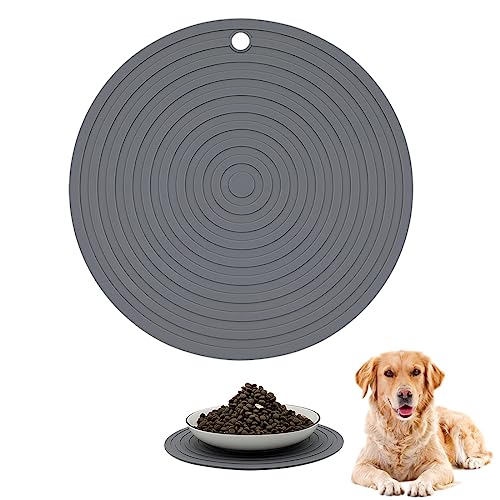 WeddHuis Leckmatte Hund, Schleckmatte Silikonmatte Rund, Napfunterlage, Hundenapf Unterlage, Katzen Silikonmatte - Geeignet für Mittlere und Kleine Haustiere von WeddHuis