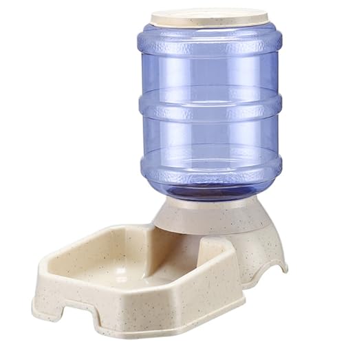 Futterautomat Katze 1 Gallone Katzenfutterspender Schwerkraft Automatische Feeder für Katzen Wasser Haustier Feeder Cat Bow Wasserspender Katzen von Weddflower