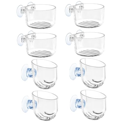 8pcs Fischfuttermittel, transparente Acryl -Garnelenfuttermittel mit Saugnäpfe, einfache Installation von Aquariumpflanzenhalter, Aquarium Halten 8pcs Fischfuttermittel, transparente Acryl -Garnelenfuttermittel mit Saugnäpfe, einfache Installation von Aquariumpflanzenhalter, Aquarium Halten von Wedhapy