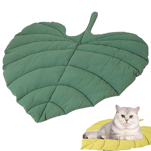 Blattkatze Bett doppelseitige Blätter geformte Katzenmattenbett Weichwaschbare flache Katzenbett PP Baumwollfüllende Haustiermatte für Winter Hundekatze Lieferungen herzförmige Blattblattkatze Blattkatze Bett doppelseitige Blätter geformte Katzenmattenbett Weichwaschbare flache Katzenbett PP Baumwollfüllende Haustiermatte für Winter Hundekatze Lieferungen herzförmige Blattblattkatze von Wedhapy