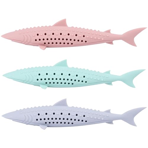 Cat -Kauspielzeug, Katzennipsspielzeug Katzenminze Toys 3pcs Fischform geformtes Katzenzahnbürste Safer Silikon -Katzen -Katze -Spielzeug mit Katzenfischsimulation, Katzenpack -Spielzeugzähne -Reinig Cat -Kauspielzeug, Katzennipsspielzeug Katzenminze Toys 3pcs Fischform geformtes Katzenzahnbürste Safer Silikon -Katzen -Katze -Spielzeug mit Katzenfischsimulation, Katzenpack -Spielzeugzähne -Reinig von Wedhapy