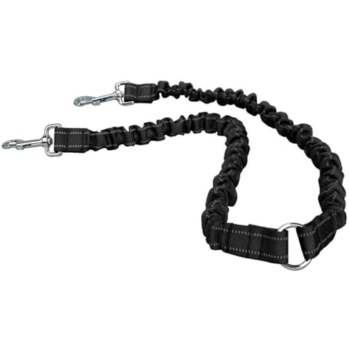 Double Dog Coppler Splitter Verstellbarer Hundeblei Leine Nr. Für 2 Hunde Schwarze Doppelhundkuppler, Doppelhund -Blei, verstellbare Hundeleine, Doppel -Haustier -Leine, Hundeleine Splitter von Wedhapy