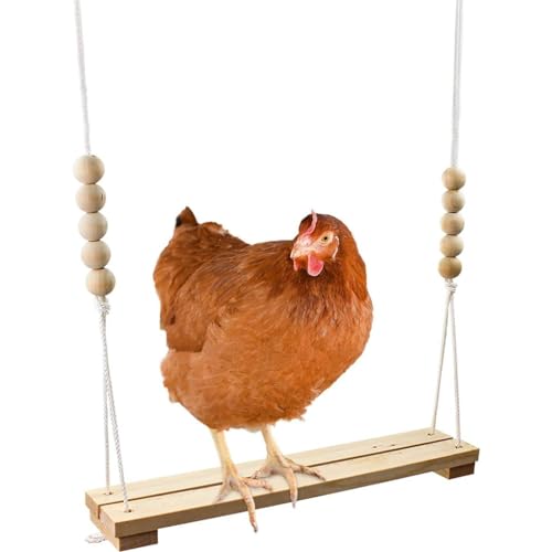Hühnerschaukelspielzeug Für Hühnerstall Natürliches Sicheres Holzzubehör Handgefertigtes Hühnerspielzeug Große Sitzstange Leiter Für Geflügelgehege Hahn Haustier Stressabbau Für Vögel von Wedhapy