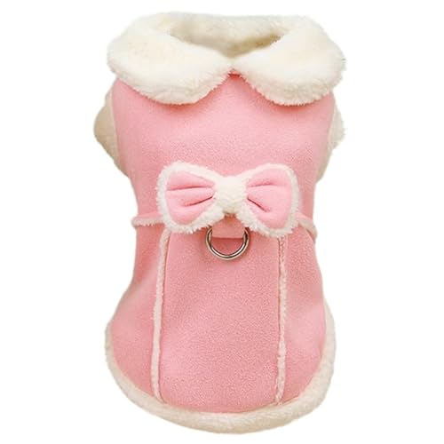 Hunde Fleece Pullover für kleine Hunde Warmer Fleece Hundemantel weiche Hunde Fleece Weste mit Schleife und D Ring Hunde Winterkleidung mit flauschigem Kragen Fleece Hundepullover S Hunde Fleece Pullover für kleine Hunde Warmer Fleece Hundemantel weiche Hunde Fleece Weste mit Schleife und D Ring Hunde Winterkleidung mit flauschigem Kragen Fleece Hundepullover S von Wedhapy
