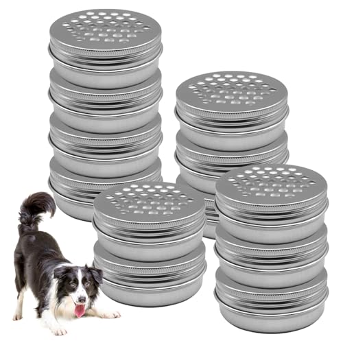 Hundeduft Training Kit Hunde Agilität Ausrüstung 12pcs Aluminium Hunde Agilität Duft Training Ausrüstung Hunde Nasengeruch Training Behälter Duft Arbeit Kit Dosen für Hundedosen für Hunde Training von Wedhapy