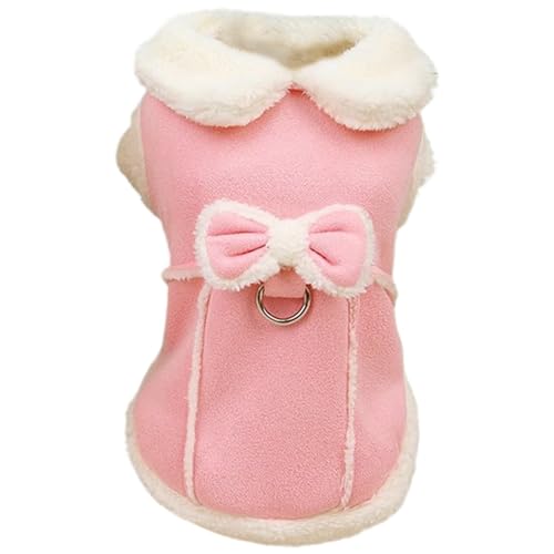 Wedhapy Hundefleecepullover Hundefleecepullover für kleine Hundemädchen Warmer Fleece-Hundemantel weiche Hundefleeceweste mit Schleife und D-Ring süße Hundewinterkleidung mit flauschigem Kragen M Wedhapy Hundefleecepullover Hundefleecepullover für kleine Hundemädchen Warmer Fleece-Hundemantel weiche Hundefleeceweste mit Schleife und D-Ring süße Hundewinterkleidung mit flauschigem Kragen M von Wedhapy