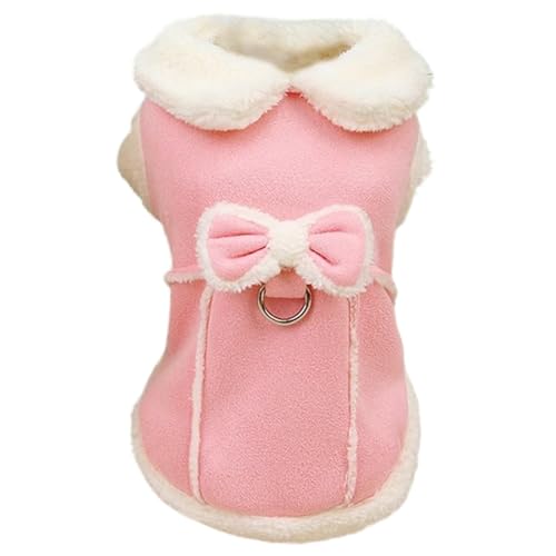 Wedhapy Hundefleecepullover Hundefleecepullover für kleine Hundemädchen Warmer Fleece-Hundemantel weiche Hundefleeceweste mit Schleife und D-Ring süße Hundewinterkleidung mit flauschigem Kragen S Wedhapy Hundefleecepullover Hundefleecepullover für kleine Hundemädchen Warmer Fleece-Hundemantel weiche Hundefleeceweste mit Schleife und D-Ring süße Hundewinterkleidung mit flauschigem Kragen S von Wedhapy