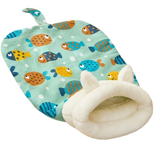 Katze Schlafsack Weich warm, Katzen Winter Schlafsack, Tierbett mit 360 ° Wrap für Innenkatzen kleine Hunde, 21, 7x17, 7in von Wedhapy