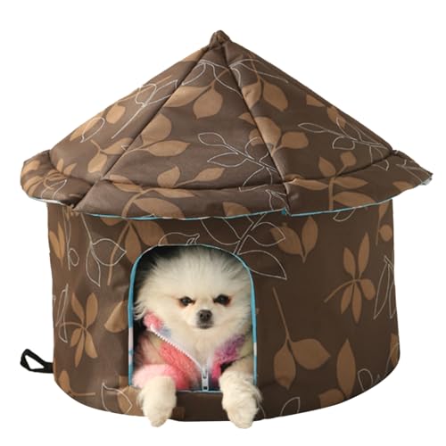 Wedhapy Katzenhaus für draußen für den Winter isoliertes Katzenhaus für draußen wetterfest Faltbarer runder Katzenunterstand mit Kuppeldach und abnehmbarem Kissen für Haustiere unter 7,5 kg Größe M Wedhapy Katzenhaus für draußen für den Winter isoliertes Katzenhaus für draußen wetterfest Faltbarer runder Katzenunterstand mit Kuppeldach und abnehmbarem Kissen für Haustiere unter 7,5 kg Größe M von Wedhapy