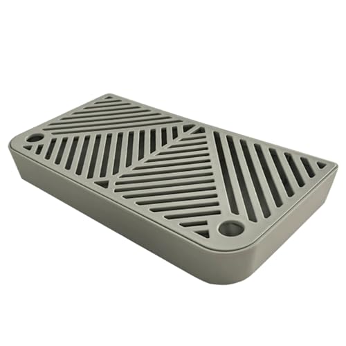 Katzentoilette Schachtel Schritt 12x8x2 Zoll 2 Schicht Kunststoff Müheloser Müllfänger selbstverpackt Nicht rutschfeste Katzenstufen für Kätzchen und älteres Haustier von Wedhapy