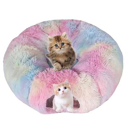 Wedhapy Katzentunnel Plüsch Winter Thermo Katzentunnelbett faltbar 31,5 Zoll Durchmesser Katzenhöhle mit hängendem Ball atmungsaktiv waschbar geräumiger Katzen Donut Tunnel für Kätzchen Wedhapy Katzentunnel Plüsch Winter Thermo Katzentunnelbett faltbar 31,5 Zoll Durchmesser Katzenhöhle mit hängendem Ball atmungsaktiv waschbar geräumiger Katzen Donut Tunnel für Kätzchen von Wedhapy