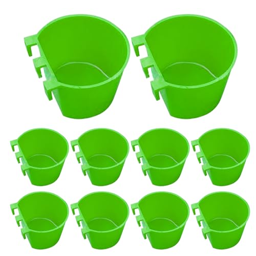 Wedhapy 10er-Packung Hühner-Wassernäpfe, hängender Vogelfutterspender für Käfige, 237 ml, Kaninchen-Futternäpfe für Tauben, Sittiche, Geflügel Futterspender für Käfige, 227 ml Wedhapy 10er-Packung Hühner-Wassernäpfe, hängender Vogelfutterspender für Käfige, 237 ml, Kaninchen-Futternäpfe für Tauben, Sittiche, Geflügel Futterspender für Käfige, 227 ml von Wedhapy