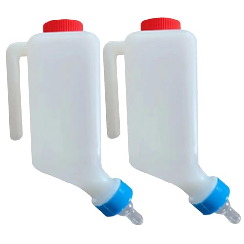 Wedhapy 2pcs Babyflaschen, 800 ml Lammbabyflasche mit Maßstab hängern von Wedhapy