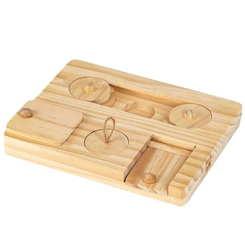 Wedhapy Hamster Futtersuchspielzeug Meerschweinchen Spielzeug mit 6 Futterlöchern Holz Hamster Anreicherung Kleintiere Futterspender Spielzeug für Meerschweinchen Hamster Ratten Rennmäuse Wedhapy Hamster Futtersuchspielzeug Meerschweinchen Spielzeug mit 6 Futterlöchern Holz Hamster Anreicherung Kleintiere Futterspender Spielzeug für Meerschweinchen Hamster Ratten Rennmäuse von Wedhapy