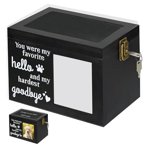 Wedhapy Haustierurne für Hunde, Holzhund -Urnen für Asche, Hunde Asche Box Personalisierte Haustier Asche Box Haustier Asche Urne mit Fotorahmen, Gedenkstapfeer -Urn -Box -Einäscherung Wedhapy Haustierurne für Hunde, Holzhund -Urnen für Asche, Hunde Asche Box Personalisierte Haustier Asche Box Haustier Asche Urne mit Fotorahmen, Gedenkstapfeer -Urn -Box -Einäscherung von Wedhapy