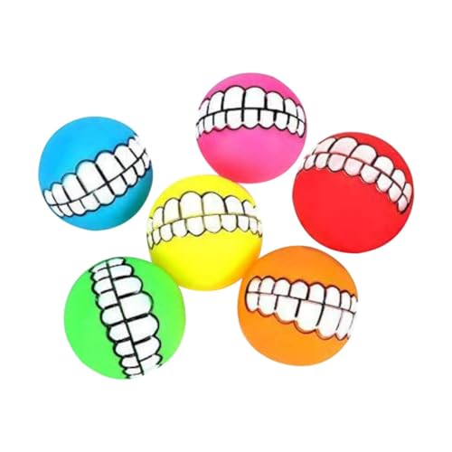 Wedhapy Hunde Zähnekugeln Squeaker Sound Making Chew Toy Weiche Quietschende Hundespielzeug Hund Kauen Spielzeug Haustier Interaktiver Ball 6pcs zufällige Farbe Wedhapy Hunde Zähnekugeln Squeaker Sound Making Chew Toy Weiche Quietschende Hundespielzeug Hund Kauen Spielzeug Haustier Interaktiver Ball 6pcs zufällige Farbe von Wedhapy