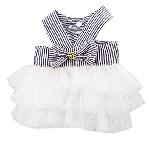 Wedhapy Hundekleid Hundekleid Für Welpen Netz Tutu Rock Haustier Party Sommerkleidung Kostüm Mit Schleife Für Kleine Und Mittelgroße Hunde Und Katzen Schwarz Gestreift S Wedhapy Hundekleid Hundekleid Für Welpen Netz Tutu Rock Haustier Party Sommerkleidung Kostüm Mit Schleife Für Kleine Und Mittelgroße Hunde Und Katzen Schwarz Gestreift S von Wedhapy