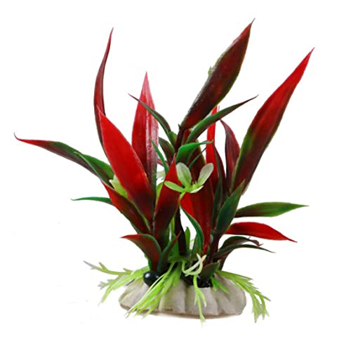 Wedhapy Künstliche Aquarienpflanzen Künstliche Wasserpflanzen Künstliche Unterwasserpflanzen Gras Aquarium Landschaftsdekoration Rot Wedhapy Künstliche Aquarienpflanzen Künstliche Wasserpflanzen Künstliche Unterwasserpflanzen Gras Aquarium Landschaftsdekoration Rot von Wedhapy