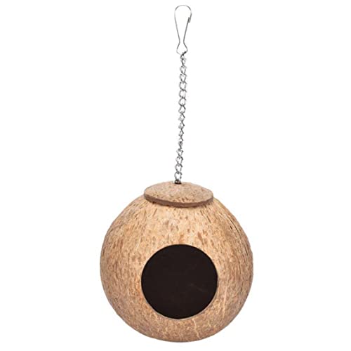 Wedhapy Vogelnest Kokosnussschale Vogelnest Bett Holz Papageien Nisthaus Hängende Kette Käfig Kauspielzeug Für Vögel Wedhapy Vogelnest Kokosnussschale Vogelnest Bett Holz Papageien Nisthaus Hängende Kette Käfig Kauspielzeug Für Vögel von Wedhapy