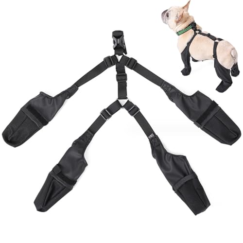 Wedhapy wasserdichte Hundestiefel Mit Rutschfester Sohle, Schmutzabweisend, Anti-Fall-Hundepfotenschutz Mit Verstellbarem Hilfsgurt, Hundeschuhe Können Mit Halsband Für Spaziergänge Im Freien, Laufen Wedhapy wasserdichte Hundestiefel Mit Rutschfester Sohle, Schmutzabweisend, Anti-Fall-Hundepfotenschutz Mit Verstellbarem Hilfsgurt, Hundeschuhe Können Mit Halsband Für Spaziergänge Im Freien, Laufen von Wedhapy