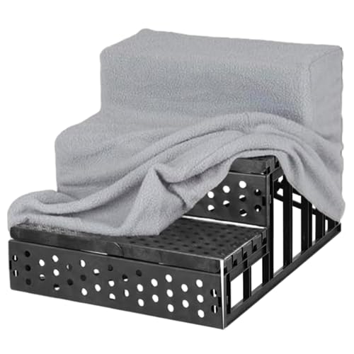 Hundetreppe für Bett, Haustierrampe, 3 Stufe Nicht-Schlupf-Hundetreppe mit abnehmbar von Weduspaty