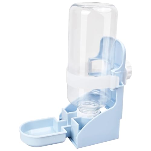 Weduspaty Kaninchenfutterautomaten, Kaninchenwasserspender, 500 ml sicherer PP abnehmbar hängende automatische Anti-Drip-Haustierwasserflasche für Chinchilla-Meerschweinchen Weduspaty Kaninchenfutterautomaten, Kaninchenwasserspender, 500 ml sicherer PP abnehmbar hängende automatische Anti-Drip-Haustierwasserflasche für Chinchilla-Meerschweinchen von Weduspaty